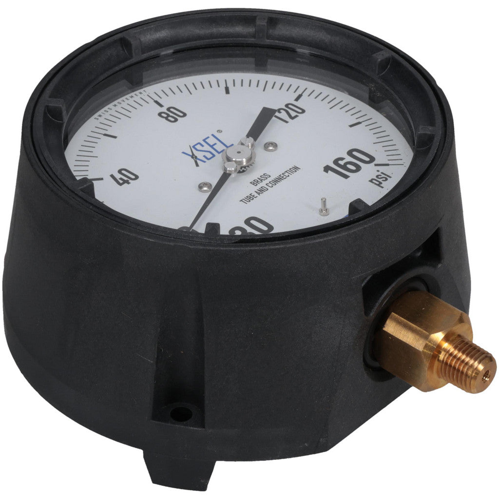 Wika 9834087 Wika Pressure Gauge: 4-1/2" Dial Dia, -30 Min psi, 160 Max psi, 1/4" (9834087)