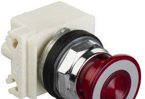 Square D Switches 9001KR9P35LRR - Harmony 9001K Pushbutton Pilot Light, Red (588457)