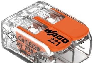 Wago Terminals 221-412-JAR-550 - LEVER-NUTS splicing connector (60359206)