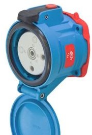 Meltric Plugs & Receptacles 63-64042 - Receptacle, 60A, 480V, 2P+G, Poly, DSN60 (63-64042)