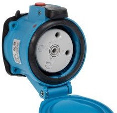Meltric Plugs & Receptacles 63-64142 - Receptacle, 60A, 600V, 2P+G, Poly, DSN60 (63-64142)