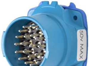 Meltric Plugs & Receptacles 63-B8002 - DSN24 MILTI PIN INLET (MALE) 15P+G (63-B8002)