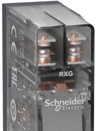 Square D Relays RXG25BD - Zelio RXG Interface plug-in relay, 2 C/O clear (632809)