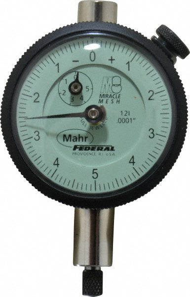 Mahr 2016574 Mahr Dial Drop Indicator: 0.025" Max, 0-5-0 Dial Reading, 0.000100" (2016574)