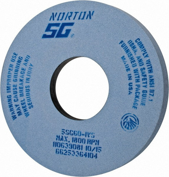Norton 66253364104 Norton Surface Grinding Wheel: 14" Dia, 1-1/2" Thick, 5" Arbor, 60 (66253364104)