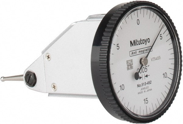 Mitutoyo 513-452-10E Mitutoyo Dial Test Indicator: 0-15-0, 0.000500" Accuracy, Vertical (513-452-10E)