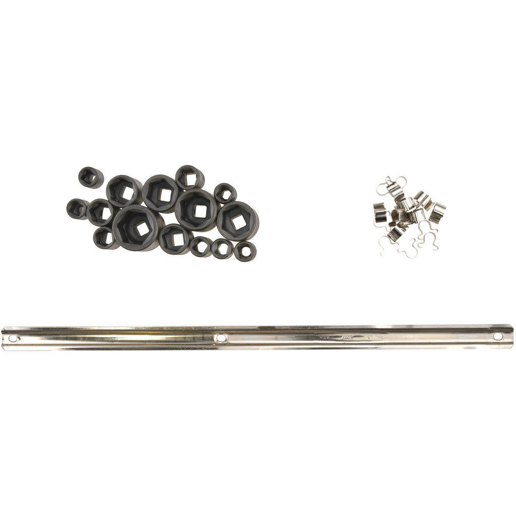 Proto J72106 Proto Socket Set: Impact Standard, 15 Pc, 3/8" Drive, 1/4 to 1" (J72106)