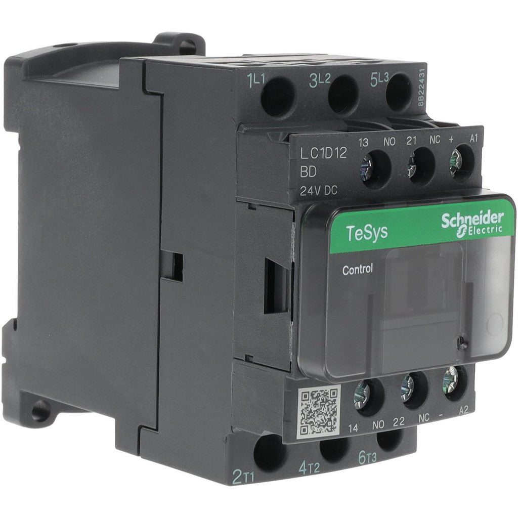 Schneider Electric LC1D12BD Schneider Electric IEC Contactor: 3 Pole, NC & NO (LC1D12BD)