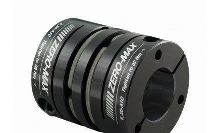 Zero-Max Couplings 6P18-A1C - SIZE 18 SERVO STYLE ALUMINUM CLAMP HUB DOUBLE (6P18-A1C)
