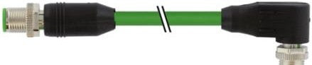 Murrelektronik Cordsets 7000-44541-7960250 - M12 Male 0_ / M12 Male, 90_, Shielded (7000-44541-7960250)