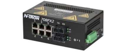Red Lion Ethernet Switches 708FXE2-ST-15 - Managed switch, 8-port, (6 copper, 2 ST SM (708FXE2-ST-15)