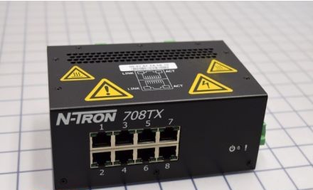 Red Lion Ethernet Switches 708TX - Managed switch, 8-port 10/100BaseTX copper (708TX)