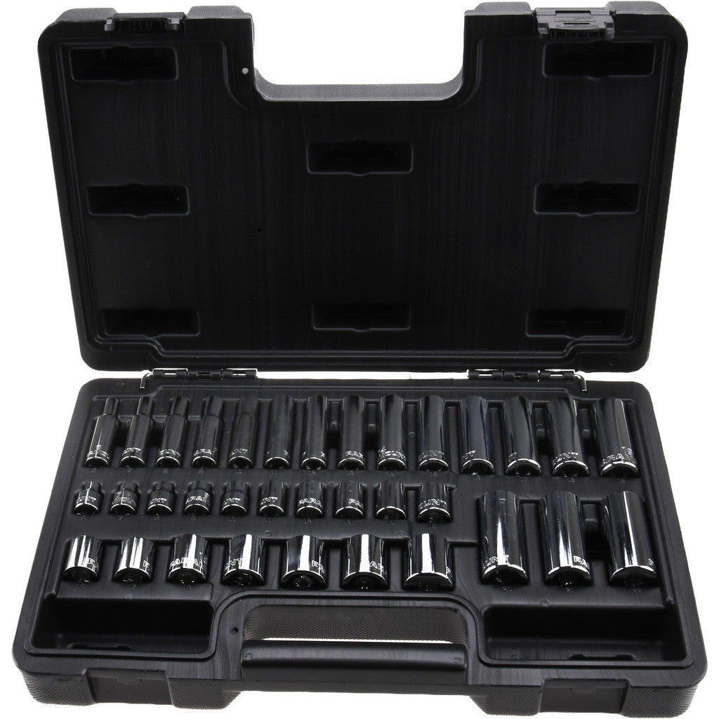 Paramount MSCSET250048 Paramount Socket Set: Deep Standard, 34 Pc, 3/8" Drive, 6.00 to (MSCSET250048)