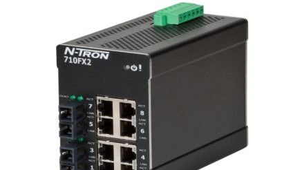 Red Lion Ethernet Switches 710FXE2-SC-15 - Managed switch, 10-port (8 copper, 2 SC SM (710FXE2-SC-15)
