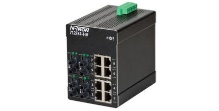 Red Lion Ethernet Switches 712FX4-ST-HV - Managed switch, 12-port (8 copper, 4 ST MM (712FX4-ST-HV)