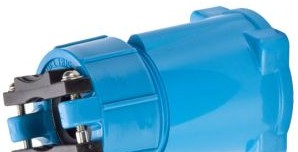 Meltric Plugs & Receptacles 712P0S14 - Poly Handle w/ Clamp & Bushing, Accepts (712P0S14)