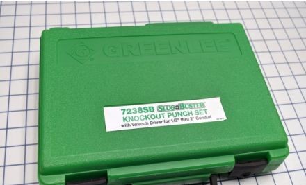 Greenlee Knockouts 7238SB - SLUG-BUSTER KNOCKOUT KIT W/ RATCHET 1/2in.-2in (7238SB)