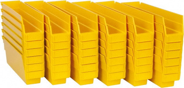 Quantum Storage QSB100YLCS Quantum Storage Polypropylene Hopper Shelf Bin: 2-3/4" - Pack of 36 (QSB100YLCS)