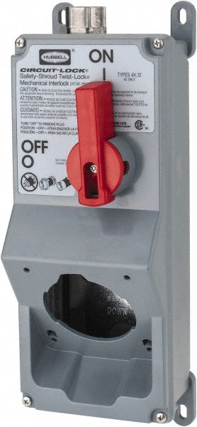 Hubbell Wiring Device-Kellems HBLMITL Hubbell Wiring Device-Kellems Cam & Disconnect Switch: Enclosed, 1 Phase (HBLMITL)
