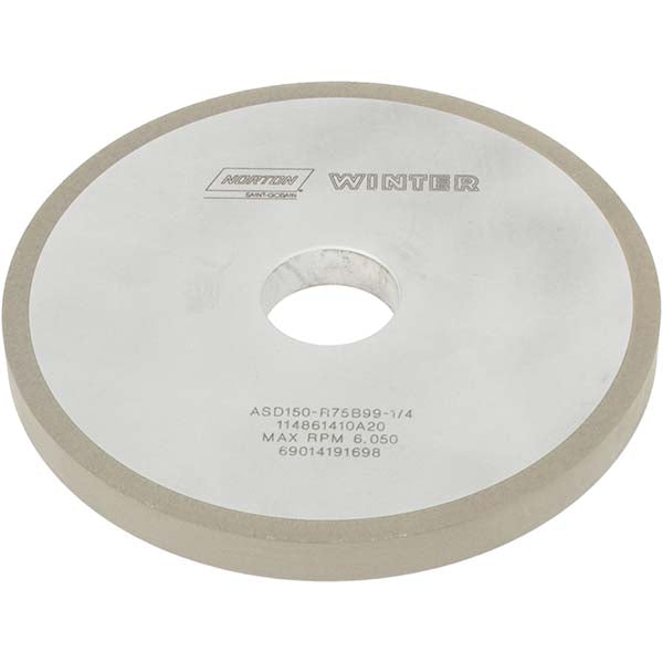 Norton 69014191698 Norton Surface Grinding Wheel: 6" Dia, 1/2" Thick, 1-1/4" Arbor (69014191698)
