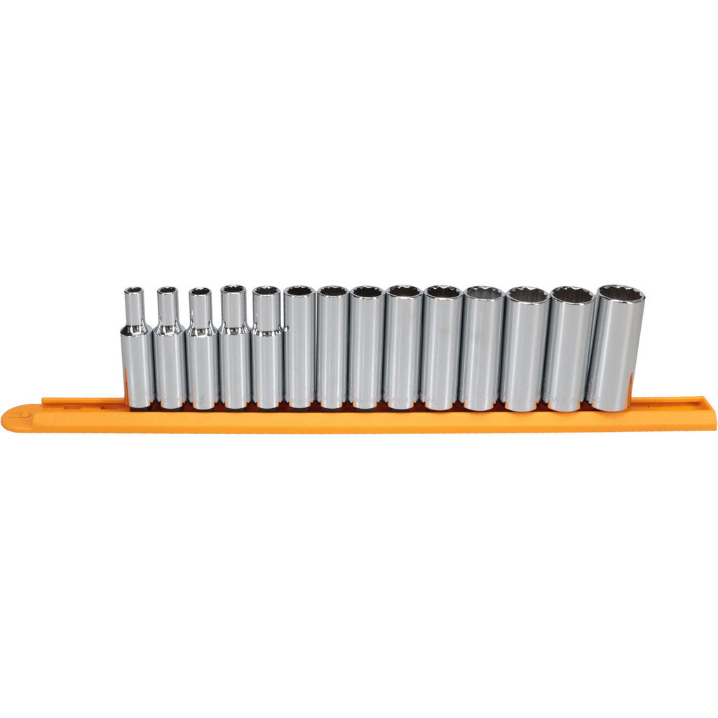 GEARWRENCH 80562 GEARWRENCH Socket Set: Deep, 14 Pc, 3/8" Drive, 6.00 to 19.00 mm (80562)
