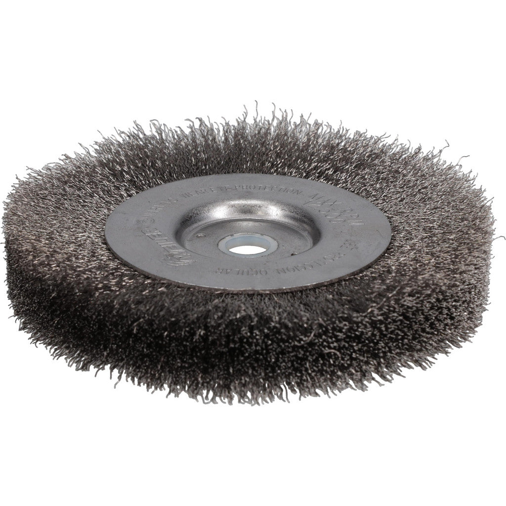 Weiler 00154 Weiler Wheel Brush: 4" Wheel Dia, 1/2" Face Width, 0.0060" Wire Dia (00154)