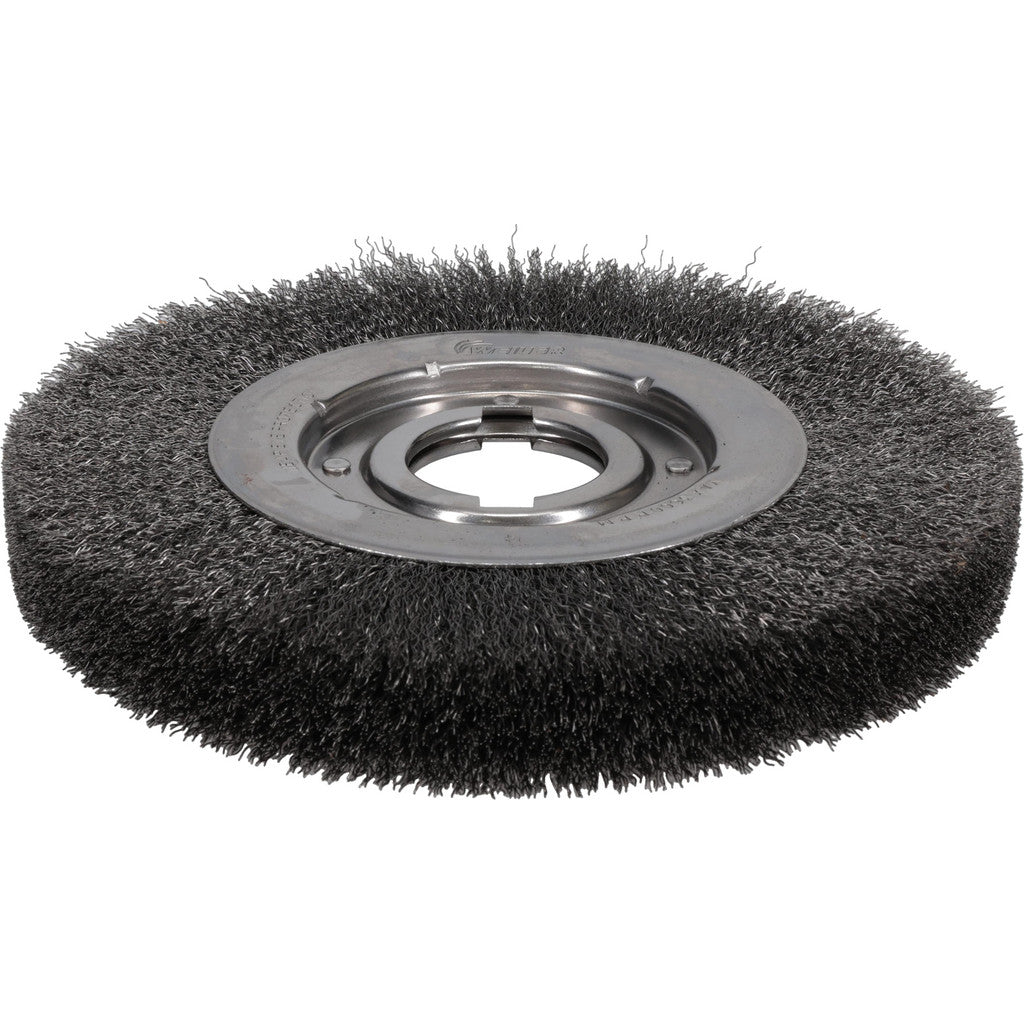 Weiler 06150 Weiler Wheel Brush: 10" Wheel Dia, 1-1/8" Face Width, 0.0118" Wire Dia (06150)