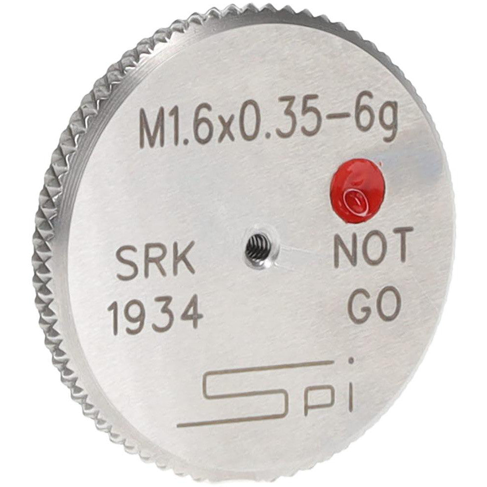 SPI 34-456-4 SPI Thread Ring Gage: M1.6x0.35 Thread, Metric, 6G Class of Fit, No Go (34-456-4)