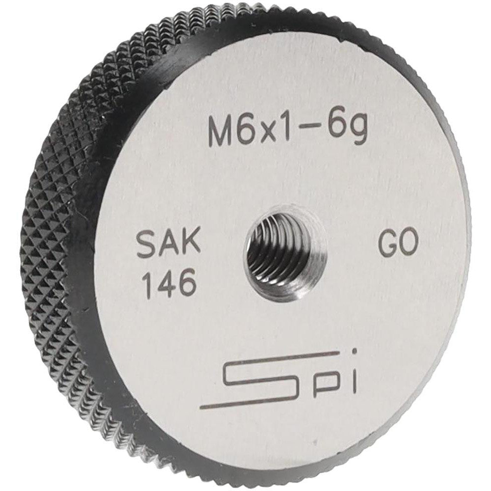 SPI 34-475-4 SPI Thread Ring Gage: M6x1 Thread, Metric, 6G Class of Fit, Go (34-475-4)