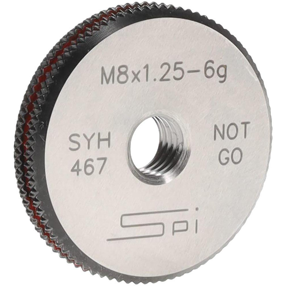 SPI 34-482-0 SPI Thread Ring Gage: M8x1.25 Thread, Metric, 6G Class of Fit, No Go (34-482-0)