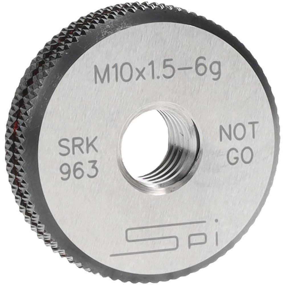 SPI 34-486-1 SPI Thread Ring Gage: M10x1.5 Thread, Metric, 6G Class of Fit, No Go (34-486-1)
