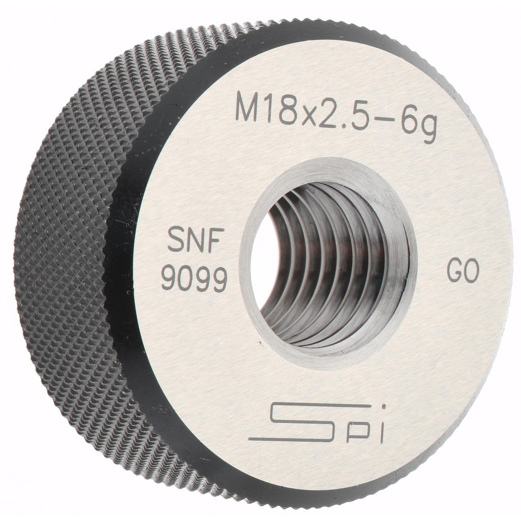 SPI 34-501-7 SPI Thread Ring Gage: M18x2.5 Thread, Metric, 6G Class of Fit, Go (34-501-7)