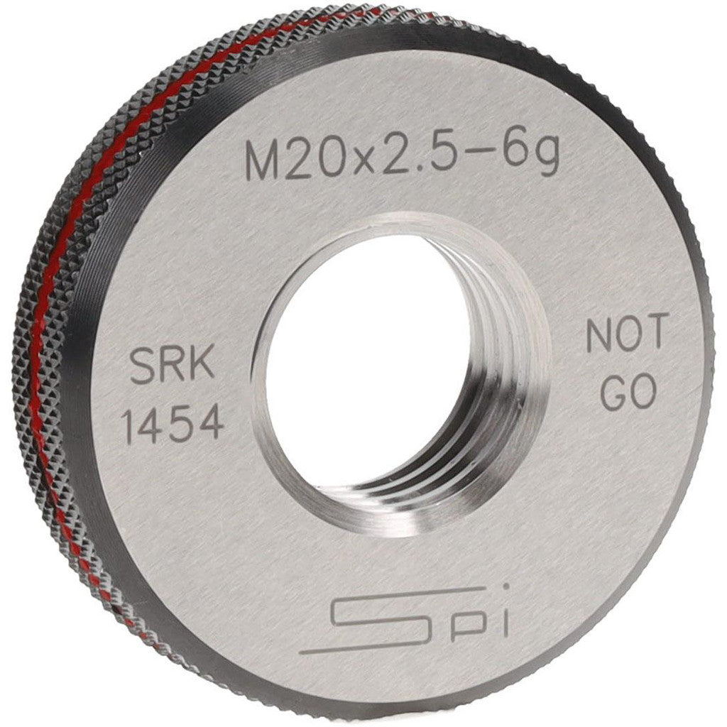 SPI 34-506-6 SPI Thread Ring Gage: M20x2.5 Thread, Metric, 6G Class of Fit, No Go (34-506-6)