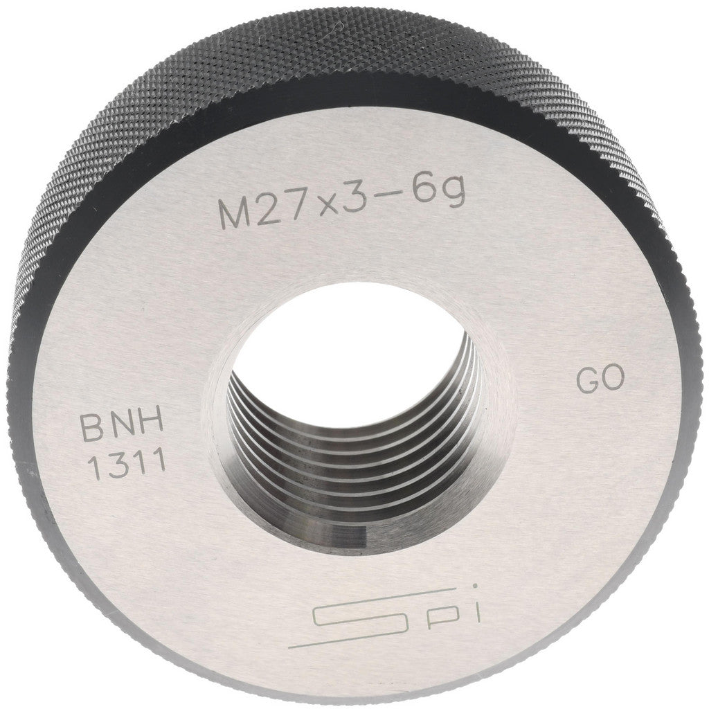 SPI 34-515-7 SPI Thread Ring Gage: M27x3 Thread, Metric, 6G Class of Fit, Go (34-515-7)