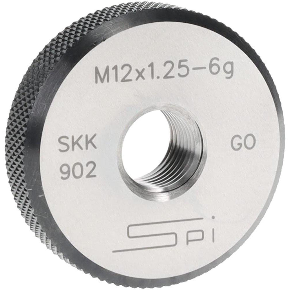 SPI 34-487-9 SPI Thread Ring Gage: M12x1.25 Thread, Metric, 6G Class of Fit, Go (34-487-9)
