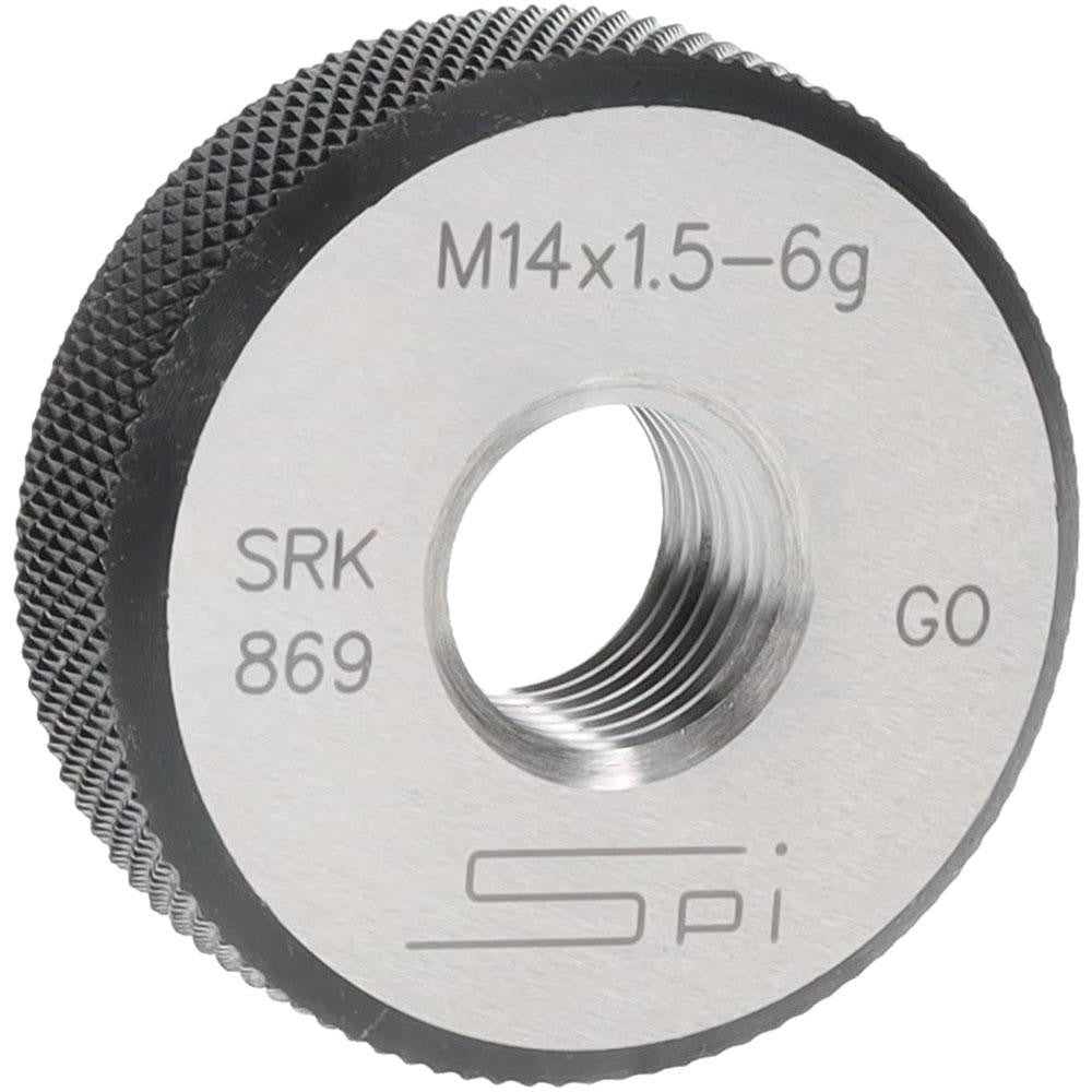 SPI 34-491-1 SPI Thread Ring Gage: M14x1.5 Thread, Metric, 6G Class of Fit, Go (34-491-1)