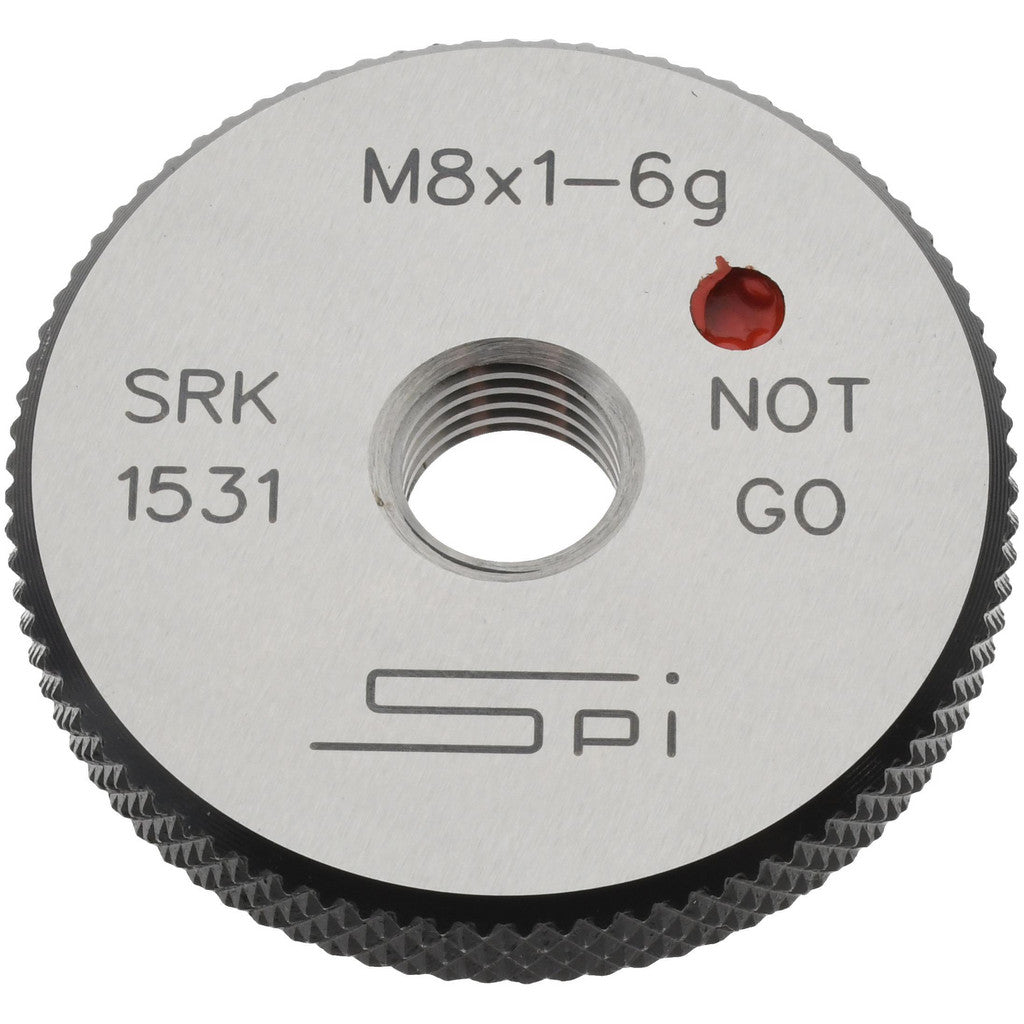 SPI 34-480-4 SPI Thread Ring Gage: M8x1 Thread, Metric, 6G Class of Fit, No Go (34-480-4)