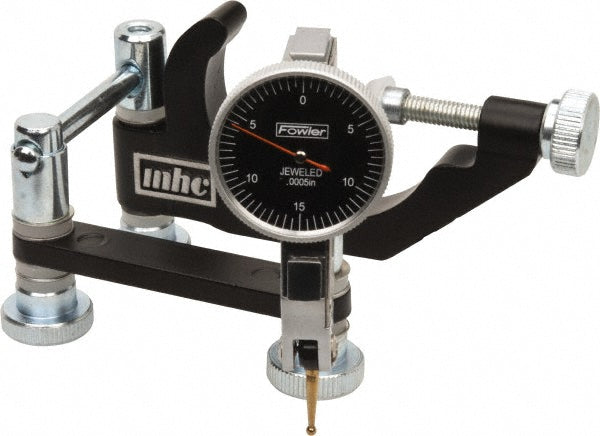 Fowler FOW99991C Fowler Dial Indicator & Base Kit: 0.0300" Max Measurement, 0-15-0 Dial (FOW99991C)