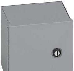 Cooper Enclosures 12128-1 - Enclosure, 12in.Hx12in.Wx8in.D, N1, ANSI61 Gray (78205132310)