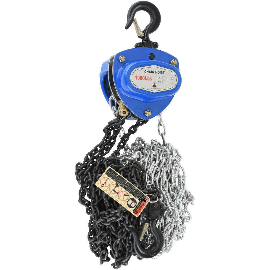 PRO-SOURCE PSHSZ-0.5K-20 PRO-SOURCE Manual Hand Chain Hoist: 1000 lb Capacity (PSHSZ-0.5K-20)