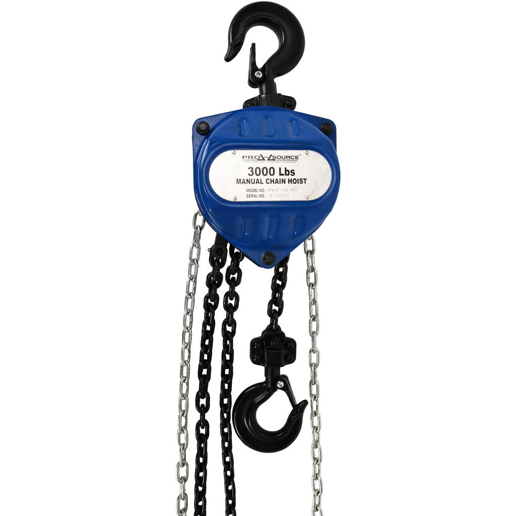 PRO-SOURCE PSHSZ-1.5K-20 PRO-SOURCE Manual Hand Chain Hoist: 3000 lb Capacity (PSHSZ-1.5K-20)