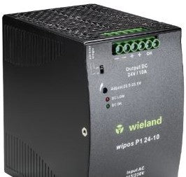 Wieland Power Supplies 81.000.6140.0 - Power Supply, 24VDC, 10A, 1Ph, 240W, Wipos (81.000.6140.0)