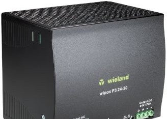 Wieland Power Supplies 81.000.6180.0 - Power Supply, 24VDC, 20A, 3Ph, 480W (81.000.6180.0)