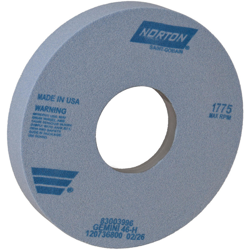 Norton 66253246879 Norton Surface Grinding Wheel: 14" Dia, 2" Thick, 5" Arbor, 46 & (66253246879)