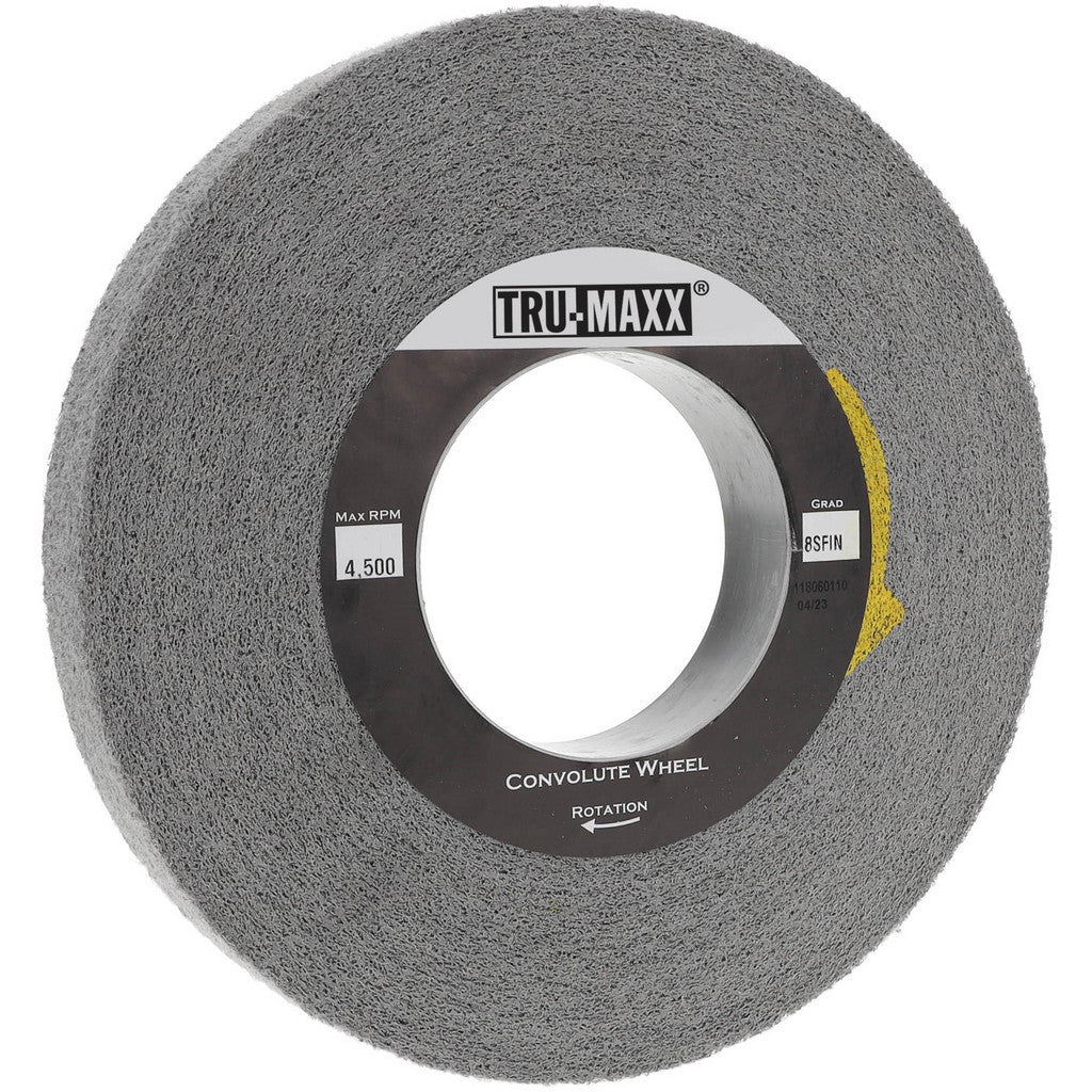Tru-Maxx 66261114591 Tru-Maxx Deburring Wheel: 8" Dia, 1" Face Width, 3" Hole, 8 (66261114591)