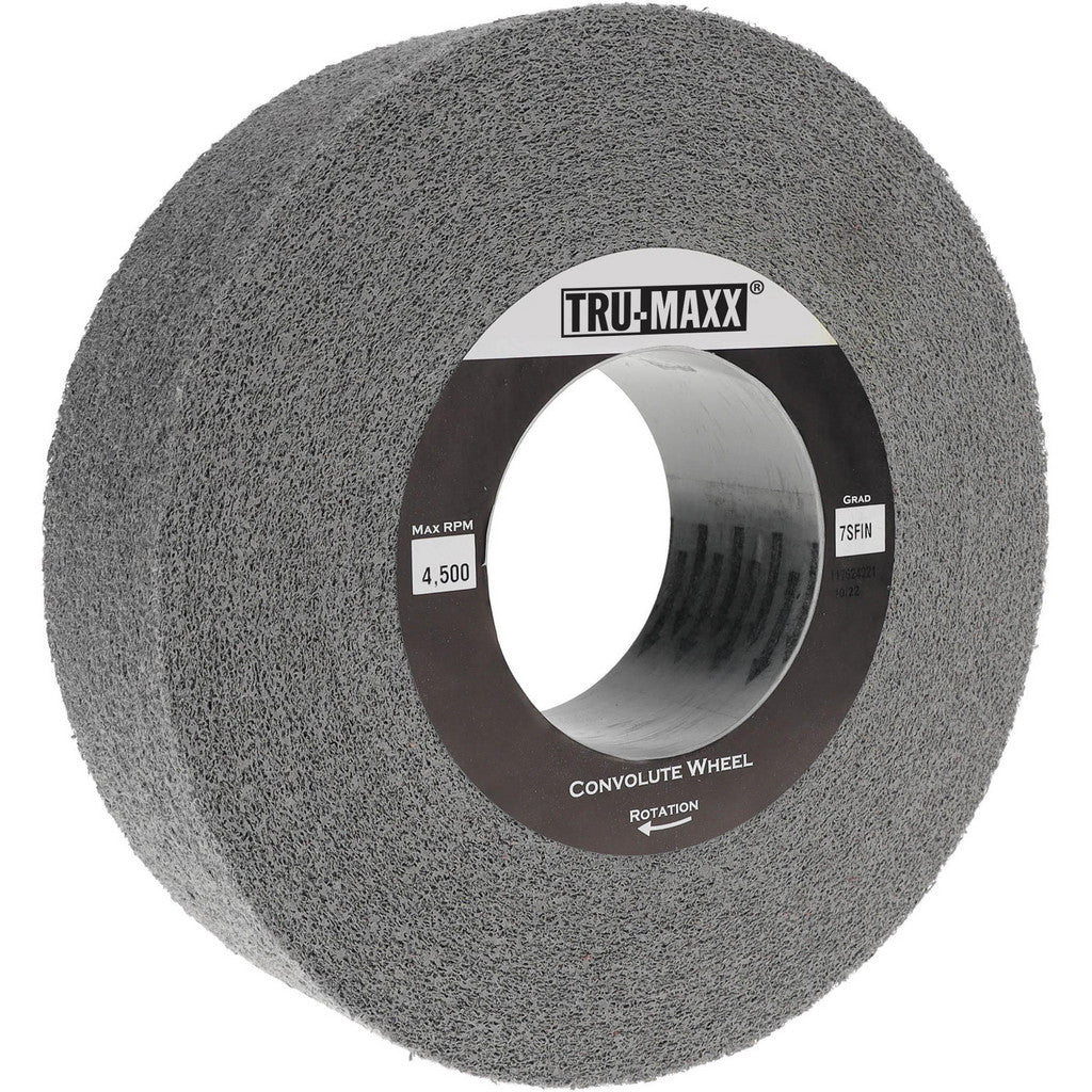 Tru-Maxx 66261114594 Tru-Maxx Deburring Wheel: 8" Dia, 2" Face Width, 3" Hole, 7 (66261114594)