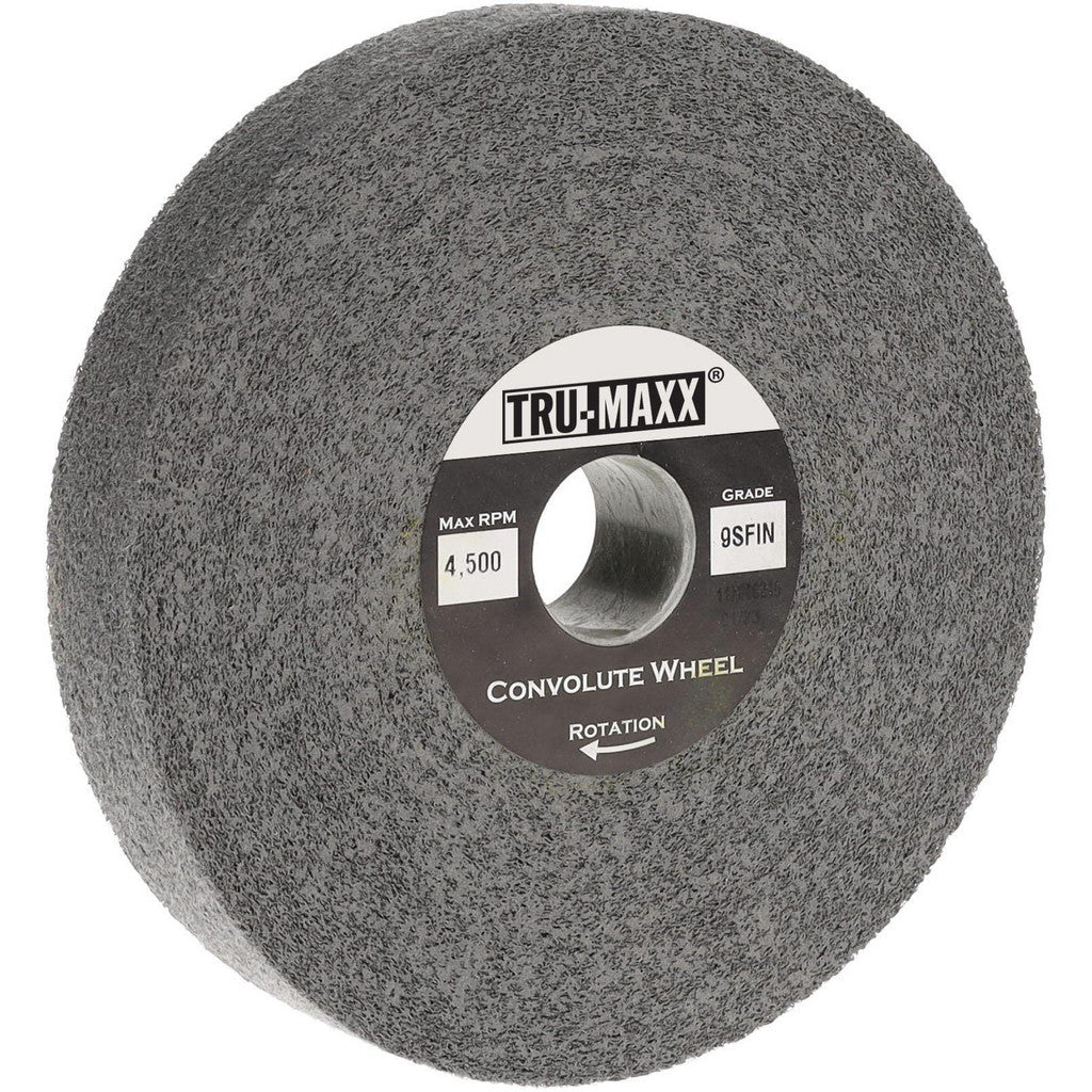 Tru-Maxx 66261114609 Tru-Maxx Deburring Wheel: 6" Dia, 1" Face Width, 1" Hole, 9 (66261114609)