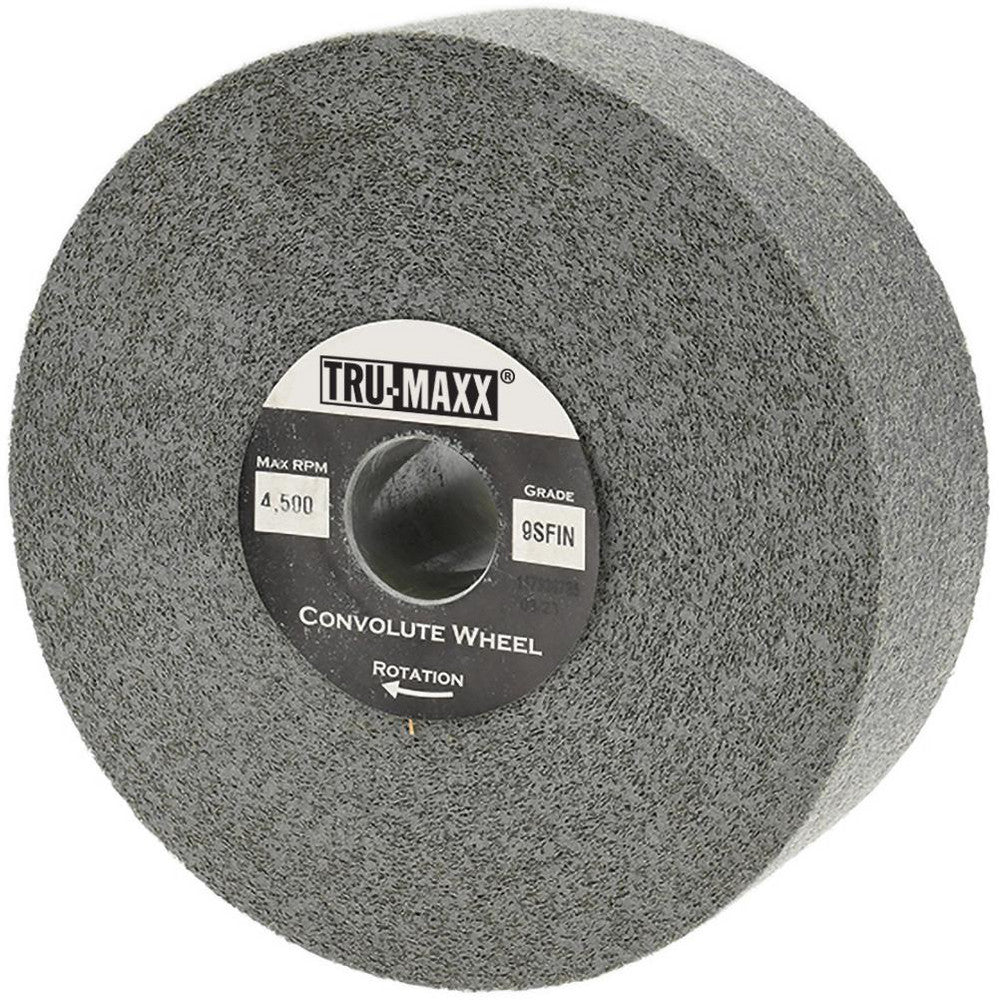Tru-Maxx 66261114611 Tru-Maxx Deburring Wheel: 6" Dia, 2" Face Width, 1" Hole, 9 (66261114611)