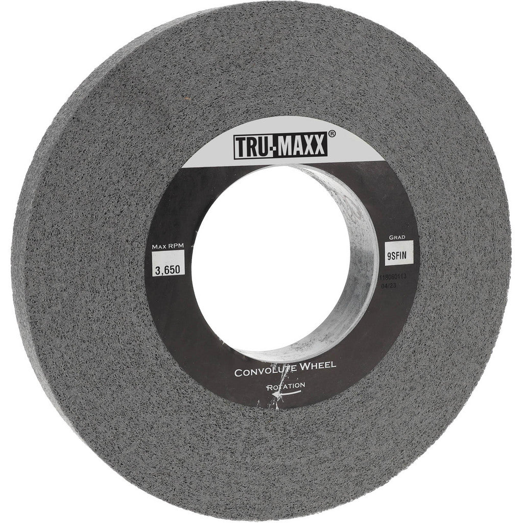 Tru-Maxx 66261114615 Tru-Maxx Deburring Wheel: 8" Dia, 1" Face Width, 3" Hole, 9 (66261114615)