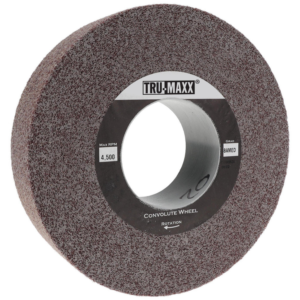 Tru-Maxx 66261114540 Tru-Maxx Deburring Wheel: 8" Dia, 2" Face Width, 3" Hole, 8 (66261114540)